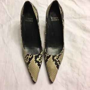 Stuart Weitzman Snakeskin Pumps - image 1